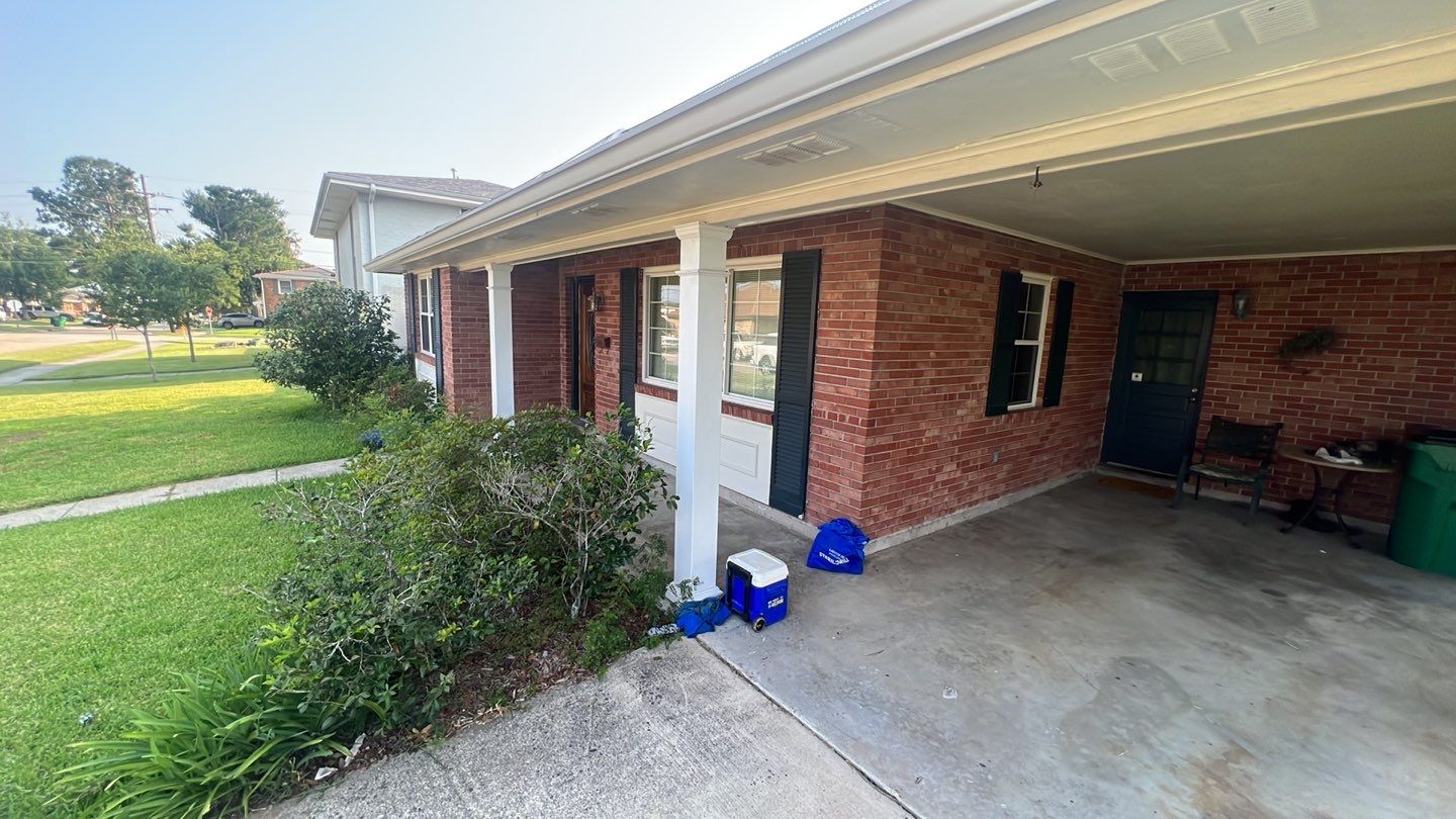 A home with a front porch and a garage.